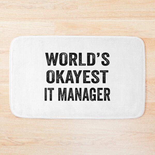 Item preview, World's okayest IT manager Shirt, Funny IT manager Dad Husband Womens Boyfriend Birthday Christmas Gift idea designed and sold by xlnv.