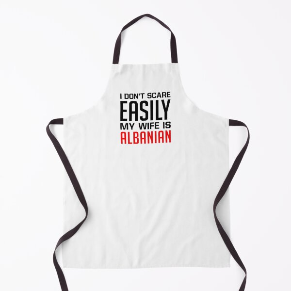 Item preview, I Don't Scare Easily My Wife Is Albanian - Funny Albania Pride Albanian Flag designed and sold by T-shirt For You.