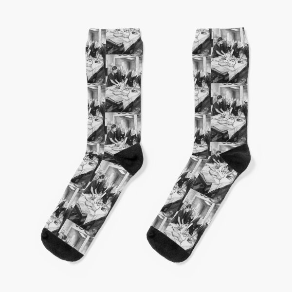 Rise and Shine - Drawing by Avril Thomas - Adelaide Artist Socks