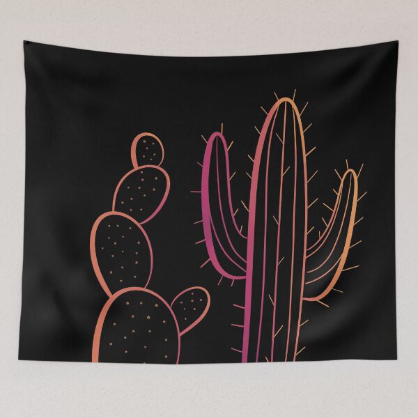 Item preview, Cactus' - Sunset Colored - Digital Art designed and sold by TLGdrawings.