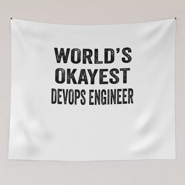 Item preview, World's okayest Devops engineer Shirt, Funny Devops engineer Dad Husband Womens Boyfriend Birthday Christmas Gift idea designed and sold by xlnv.
