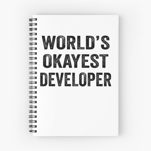 Item preview, World's okayest developer Shirt, Funny developer Dad Husband Womens Boyfriend Birthday Christmas Gift idea designed and sold by xlnv.