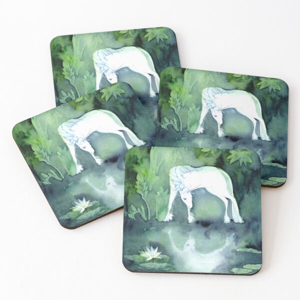 Item preview, Unicorn At A Lake In the Woods - The Last Unicorn designed and sold by Miriam Steinau.