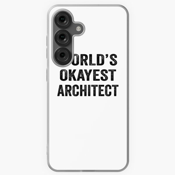 Item preview, World's okayest architect Shirt, Funny architect Dad Husband Womens Boyfriend Birthday Christmas Gift idea designed and sold by xlnv.