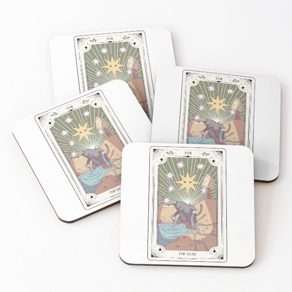 Item preview, The stars Tarot card with cats. Fun illustrated tarot cat lover gifts. Teen girl tarot fans designed and sold by Barb  Hamilton ⭐⭐⭐⭐⭐.