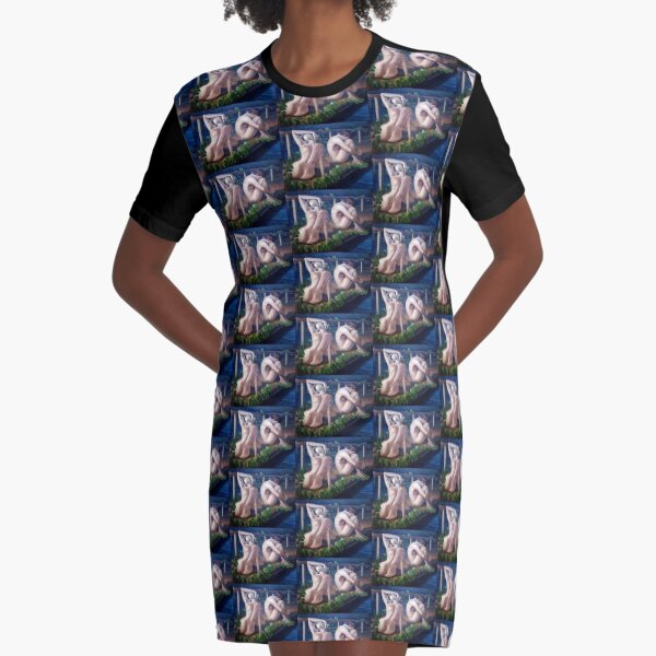 Alone - Oil painting by Avril Thomas - South Australian Artist Graphic T-Shirt Dress