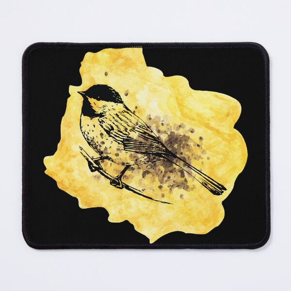 Item preview, Vintage Bird Illustration, Yellow Watercolor designed and sold by Vintustration.