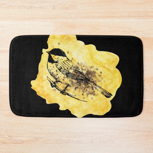 Item preview, Vintage Bird Illustration, Yellow Watercolor designed and sold by Vintustration.