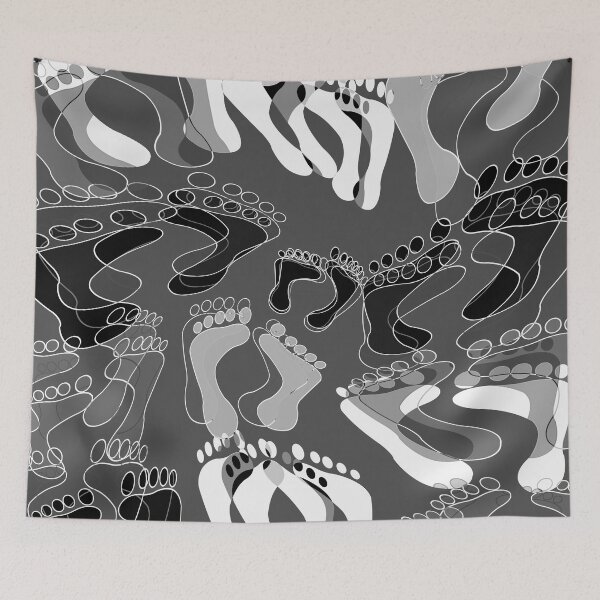 Item preview, Fancy Feet in Black and White designed and sold by CarolM.