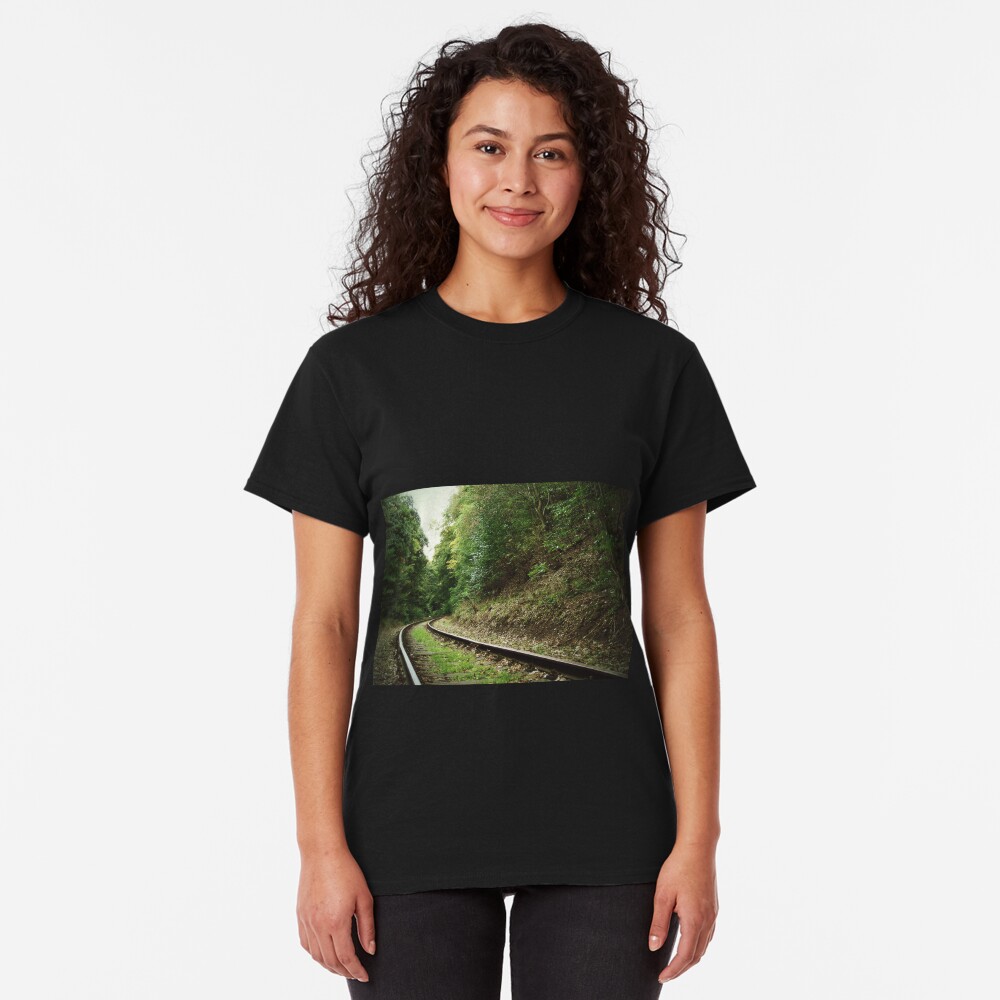 Railway in the forest Classic T-Shirt