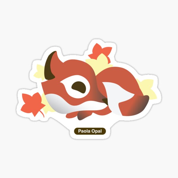 Sleeping Fox from The Red Fox Knows Sticker