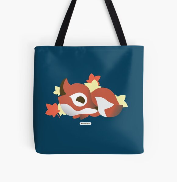 Sleeping Fox from The Red Fox Knows All Over Print Tote Bag