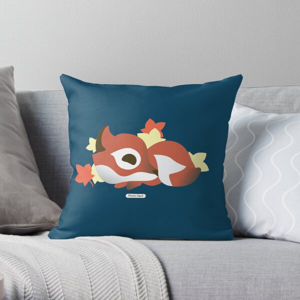 Sleeping Fox from The Red Fox Knows Throw Pillow