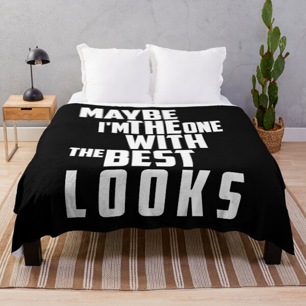 Item preview, MAYBE IM THE ONE WITH THE BEST LOOKS, funny, cute, nick nelson quote designed and sold by Haitam771.