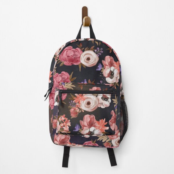 Item preview, Dark Floral Moody Bloom, oil painting on canvas texture floral pattern designed and sold by Orianah.