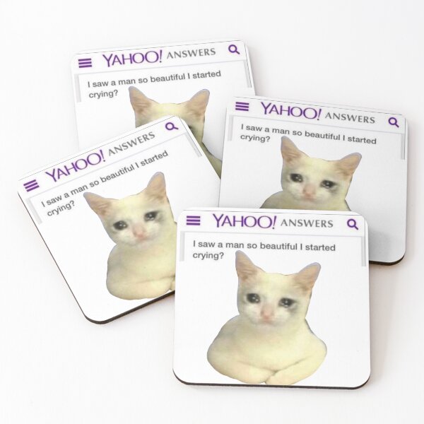 Item preview, Yahoo Answers Cat Meme Crying Dank designed and sold by AlexisValeska.