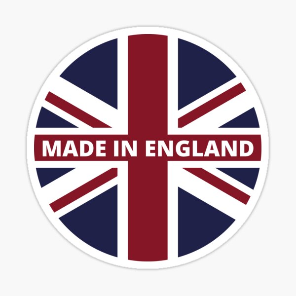 Made in England Union Jack Flag Sticker
