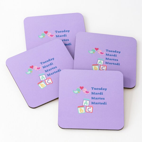 Item preview, Tuesday In English, French, Spanish And Italian designed and sold by debmund.