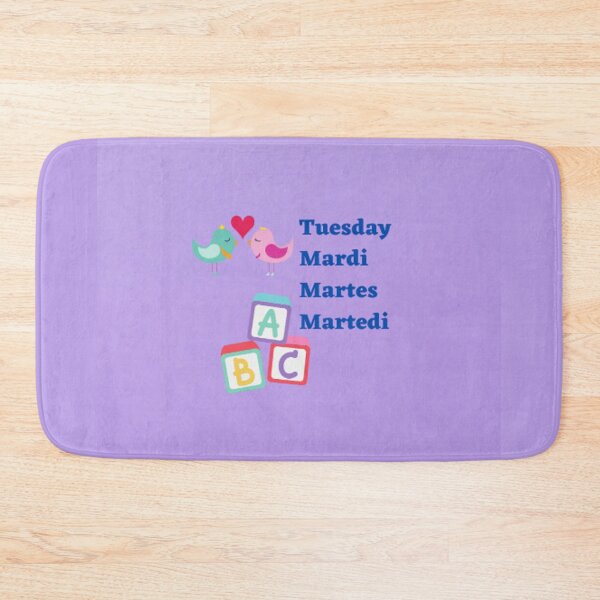 Item preview, Tuesday In English, French, Spanish And Italian designed and sold by debmund.