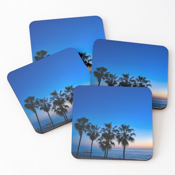Item preview, Los Angeles, California, Ocean Sunset Palm Trees designed and sold by newburyboutique.