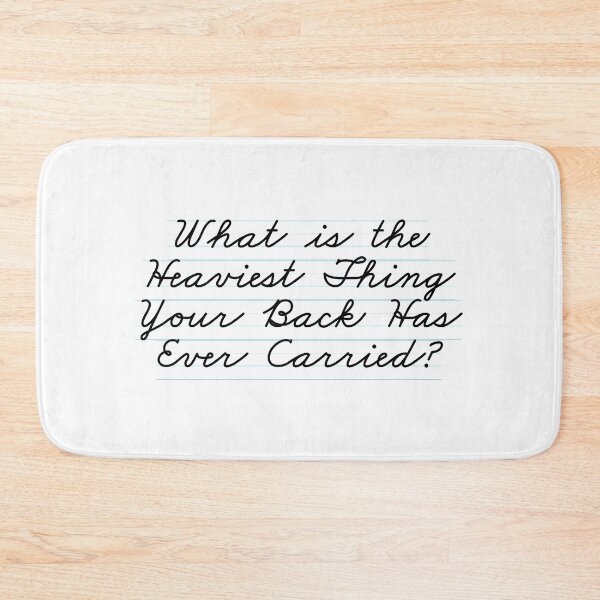 Item preview, Funny What is the Heaviest Thing Your Back Has Ever Carried? Cool T-Shirt designed and sold by cizito.