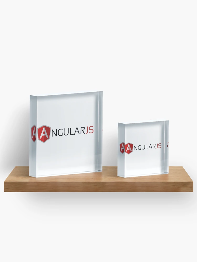 Imagen 3 de 5, Bloque acrílico con la obra angular js angularjs javascript, diseñada y vendida por yourgeekside.