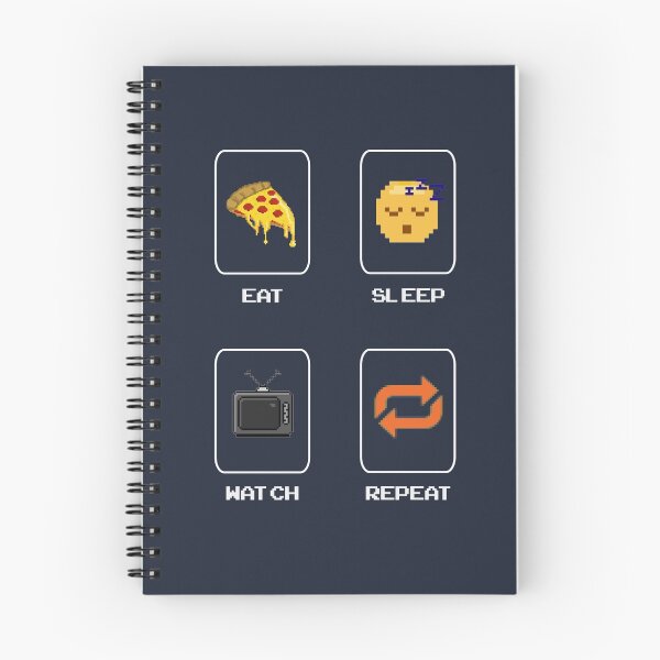 Item preview, Eat Sleep Watch designed and sold by 50Pxels.