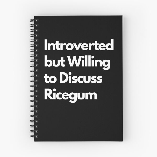 Item preview, Introverted but Willing to Discuss Ricegum designed and sold by LAST WEEK'S STOLEN AESTHETICS.