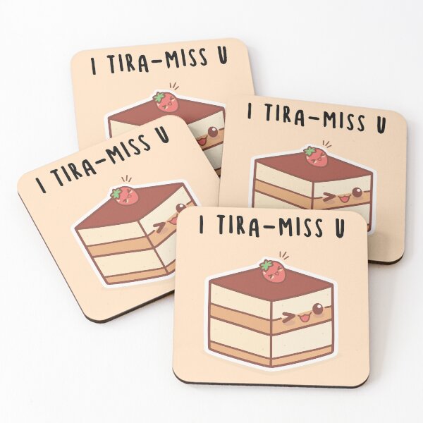 Item preview, I Tira-Miss U funny valentine tiramisu  designed and sold by KMIKBAL7.