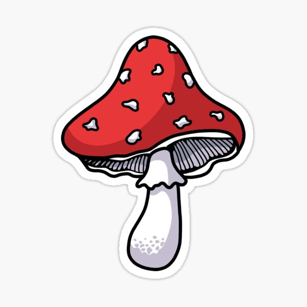 Psychedelic mushroom Sticker