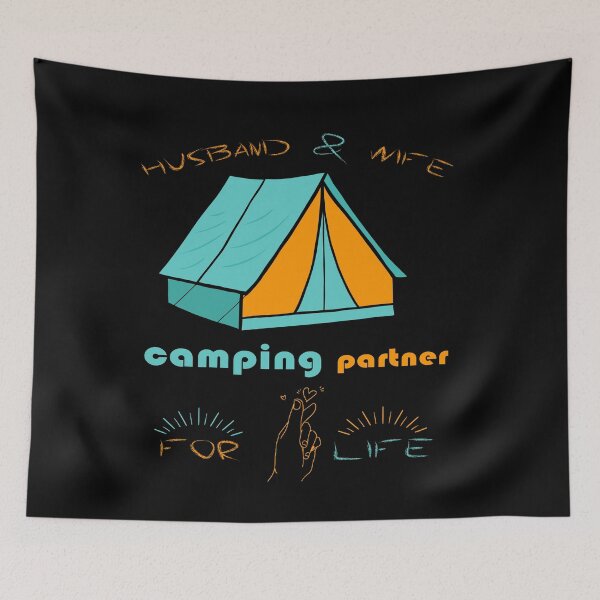 Item preview, husband and wife camping partner,gift for husband,gift for wife,camping lovers ,gift for couple,camping gift designed and sold by adnane4off.