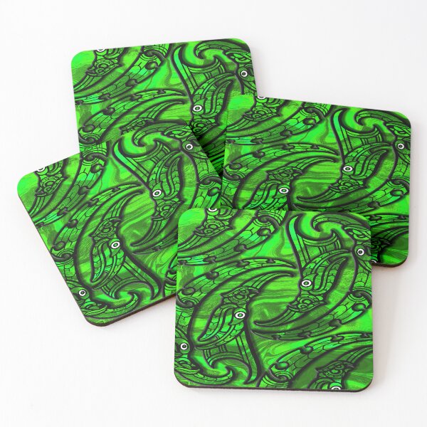 Item preview, TNT - manaia moko GREEN designed and sold by TNT-STYLEZ.