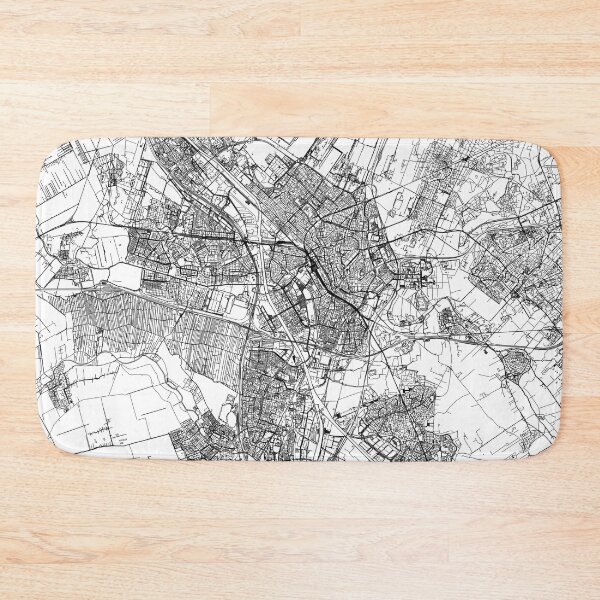 Item preview, Utrecht White Map designed and sold by multiplicitymap.
