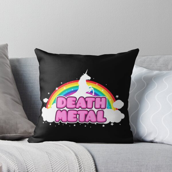 Item preview, DEATH METAL! (Funny Unicorn  Rainbow Mosh Parody Design)   designed and sold by keithross74.