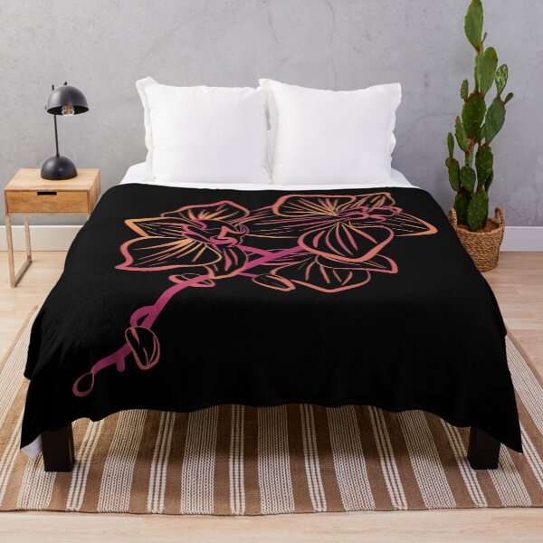 Item preview, Sunset Colored Orchids - Digital Art designed and sold by TLGdrawings.