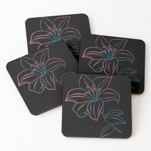 Item preview, Pink & Blue Lily - Digital Art designed and sold by TLGdrawings.