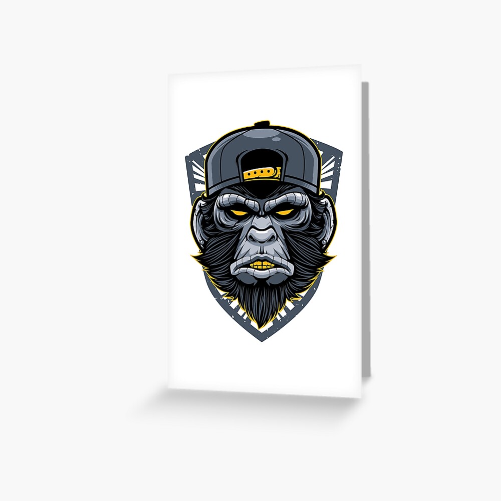 gorilla-tag-pfp-maker-gorilla-logo-vr-greeting-card-by-khelifadz