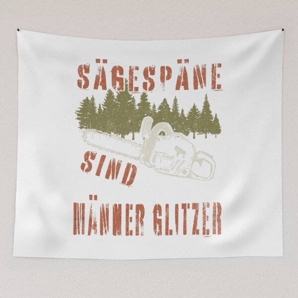 Item preview, Sägespäne Sind Männer Glitzer Kettensäge designed and sold by Wildchagapicker.