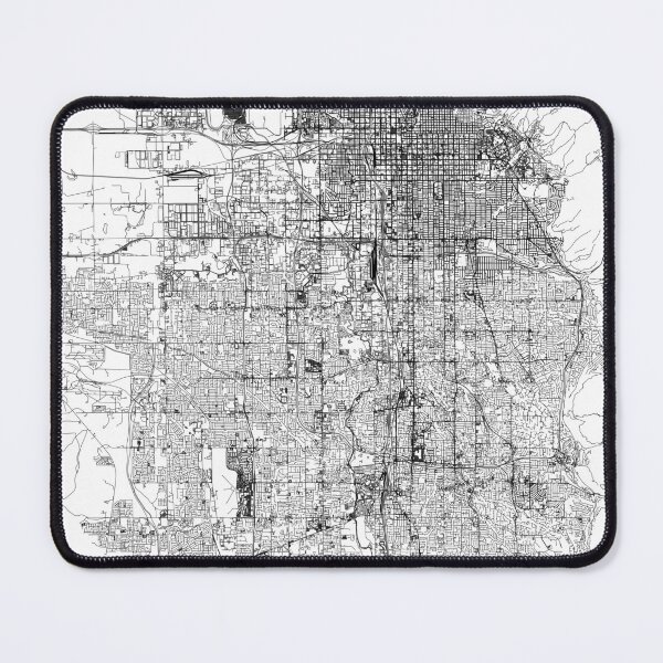 Item preview, Salt Lake City White Map designed and sold by multiplicitymap.