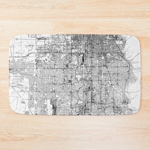 Item preview, Salt Lake City White Map designed and sold by multiplicitymap.