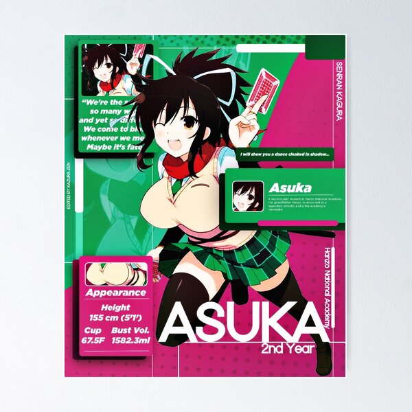 Asuka Senran Kagura Art Board Print for Sale by chochair