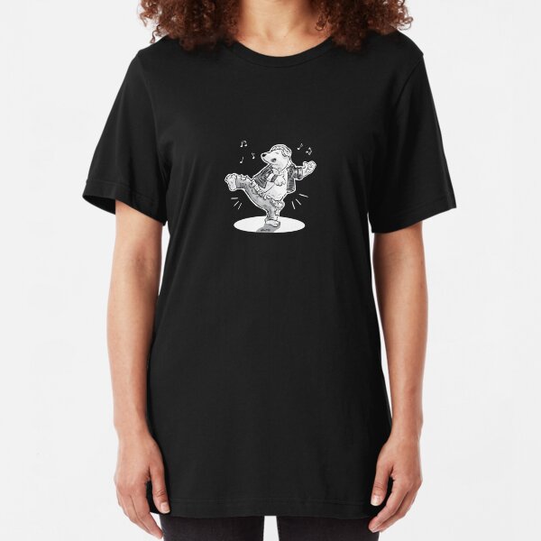 Rockin' Polar Bear Slim Fit T-Shirt