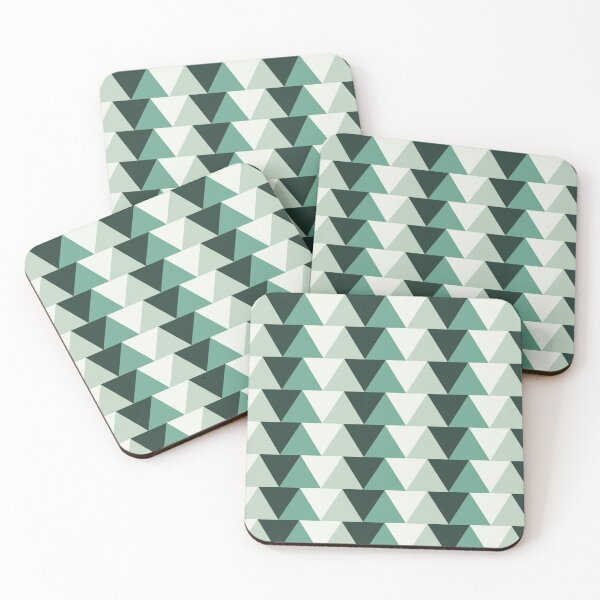 Item preview, Abstract Geometric Pattern Made Out Of Green Triangles designed and sold by HopefulFlower.