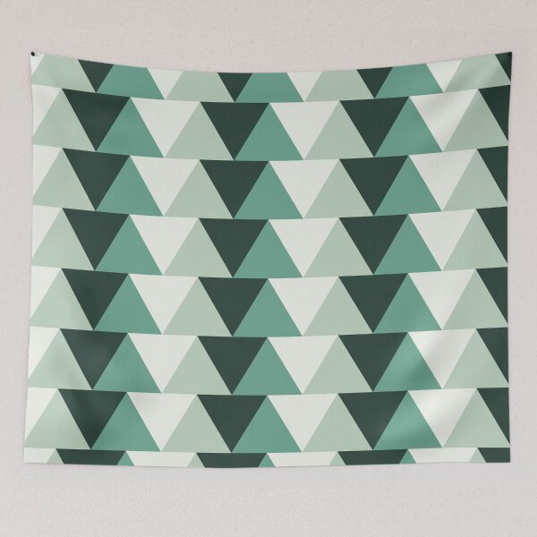 Item preview, Abstract Geometric Pattern Made Out Of Green Triangles designed and sold by HopefulFlower.