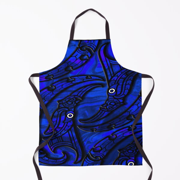 Item preview, TNT - manaia moko BLUE designed and sold by TNT-STYLEZ.