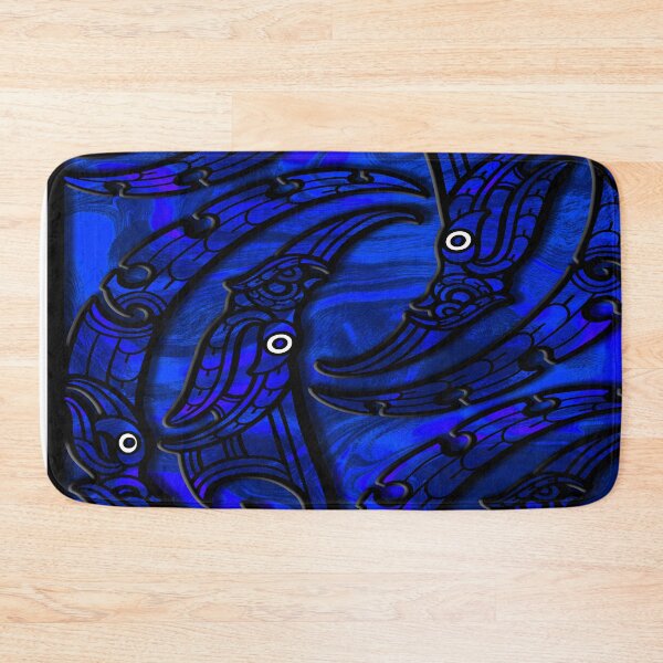 Item preview, TNT - manaia moko BLUE designed and sold by TNT-STYLEZ.