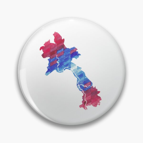 Item preview, Laos Map Sticker designed and sold by SharlaPaints.