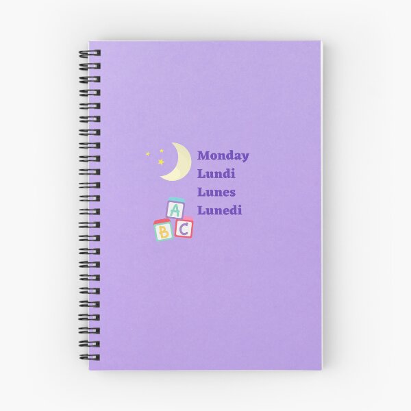 Item preview, Monday In English French Spanish Italian  designed and sold by debmund.