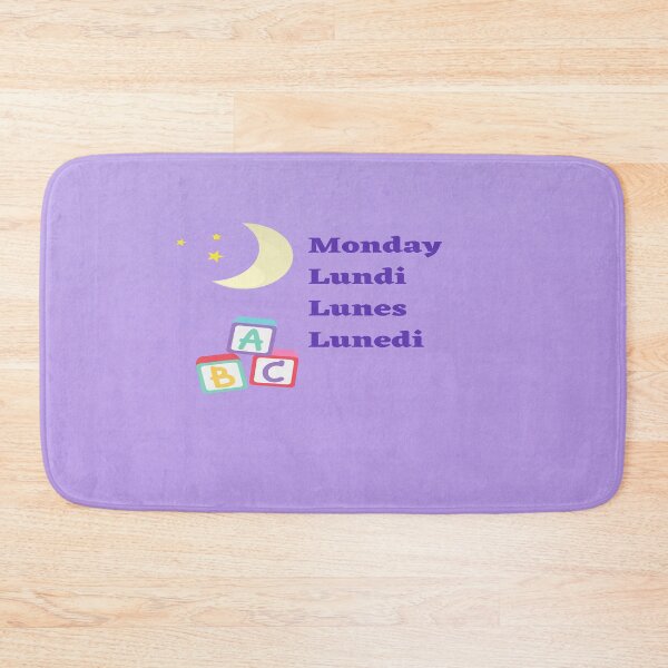 Item preview, Monday In English French Spanish Italian  designed and sold by debmund.