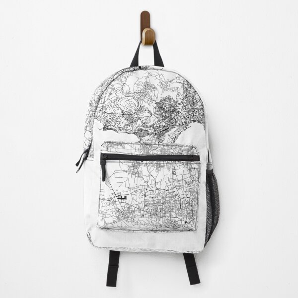 Item preview, Naples White Map designed and sold by multiplicitymap.
